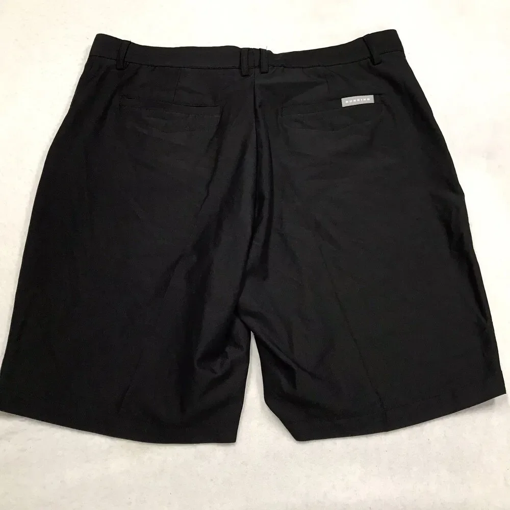 DUNNING Golf Everbest Shorts Men 36 Black Performance Stretch Casual
